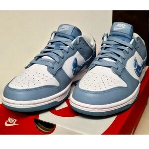 NIKE DUNK LOW BLUE PAISLEY WOMEN 8.5 MEN 7